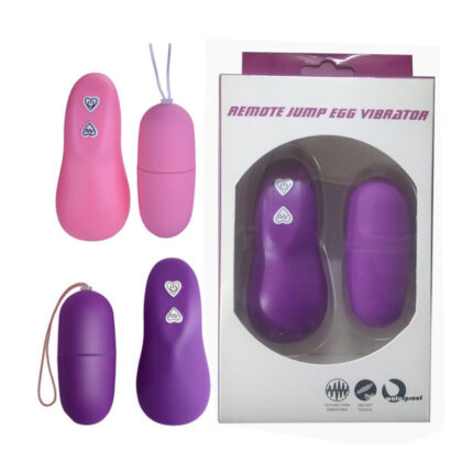 Pink Purple Wireless Remote Control Vibrating Egg